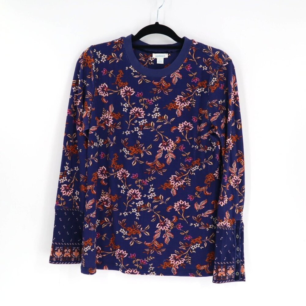 Sundance Navy Floral Long Sleeve Tee